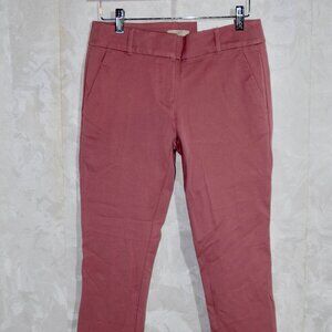 NWT LOFT Petite 2P Dusty Rose Trousers Skinny Ankle Pants
